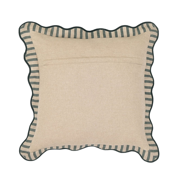 TOV Furniture striped accent cushion with bold, colorful stripes on soft fabric, perfect for accent pillows or decorative seating.