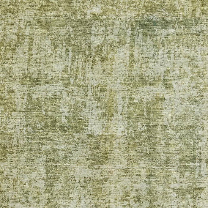 10' X 14' Abstract Washable Area Rug With UV Protection (695270) - Artichoke Green / Ivory