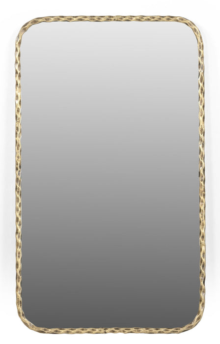 48" Iron Framed Accent Mirror - Brass