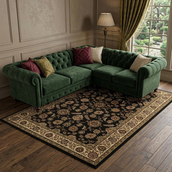 10' X 13' Oriental Area Rug (574369) - Brown / Ivory