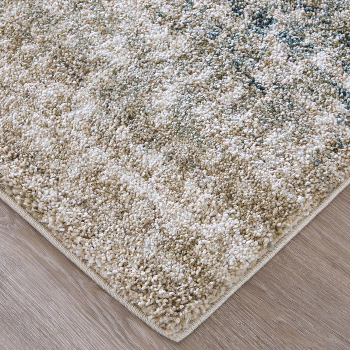 10' X 13' Abstract Area Rug (722296) - Blue / Ivory