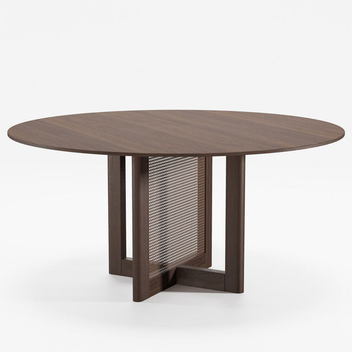 59" Solid Wood Rounded Bar Table - Brown