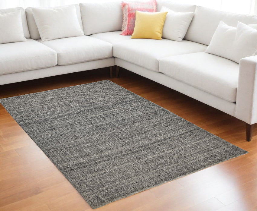 9' x 12' Hand Woven Area Rug - Gray