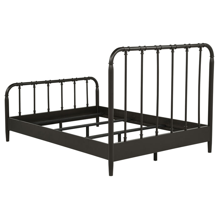 Rocco All Wood Water Pipe Open Frame Full Bed Dark Bronze