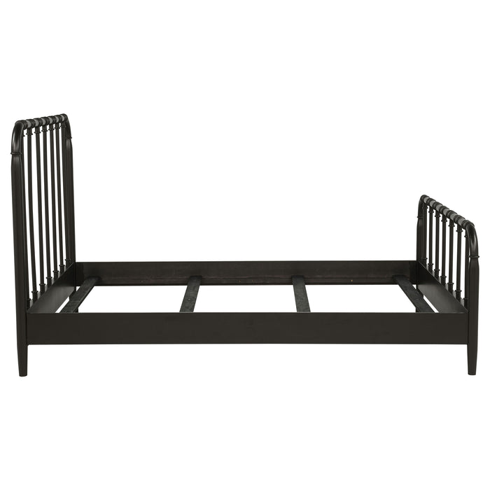 Rocco All Wood Water Pipe Open Frame Queen Bed Dark Bronze