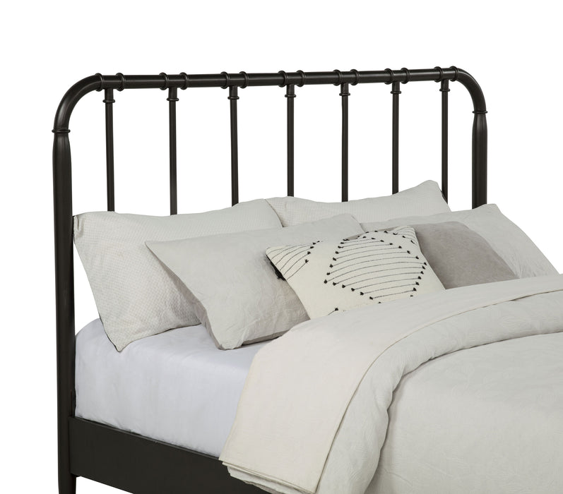 Rocco All Wood Water Pipe Open Frame Queen Bed Dark Bronze