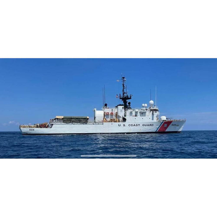 Hand Painted Model Boat (624360) - Gray