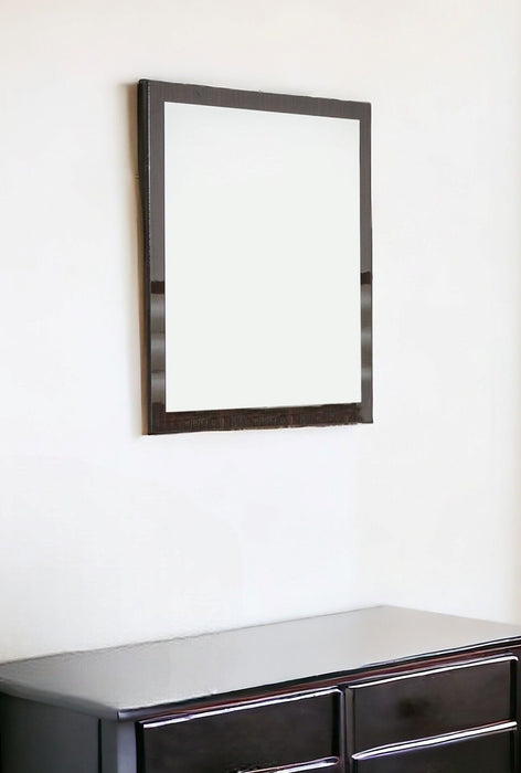41" Framed Mounted Dresser Mirror - Ebony
