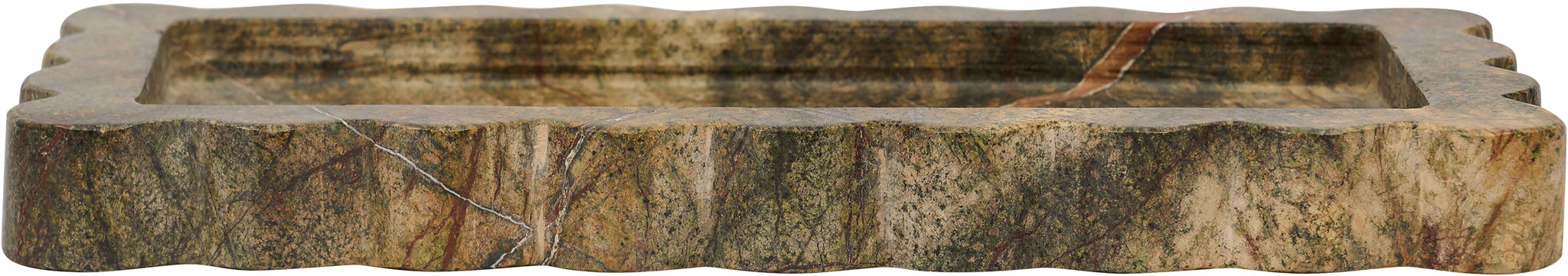 Josie genuine marble tray by Meridian Furniture, rectangular tray with smooth marble surface and sleek edges.