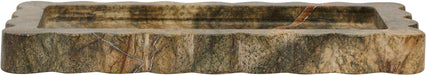 Josie genuine marble tray by Meridian Furniture, rectangular tray with smooth marble surface and sleek edges.