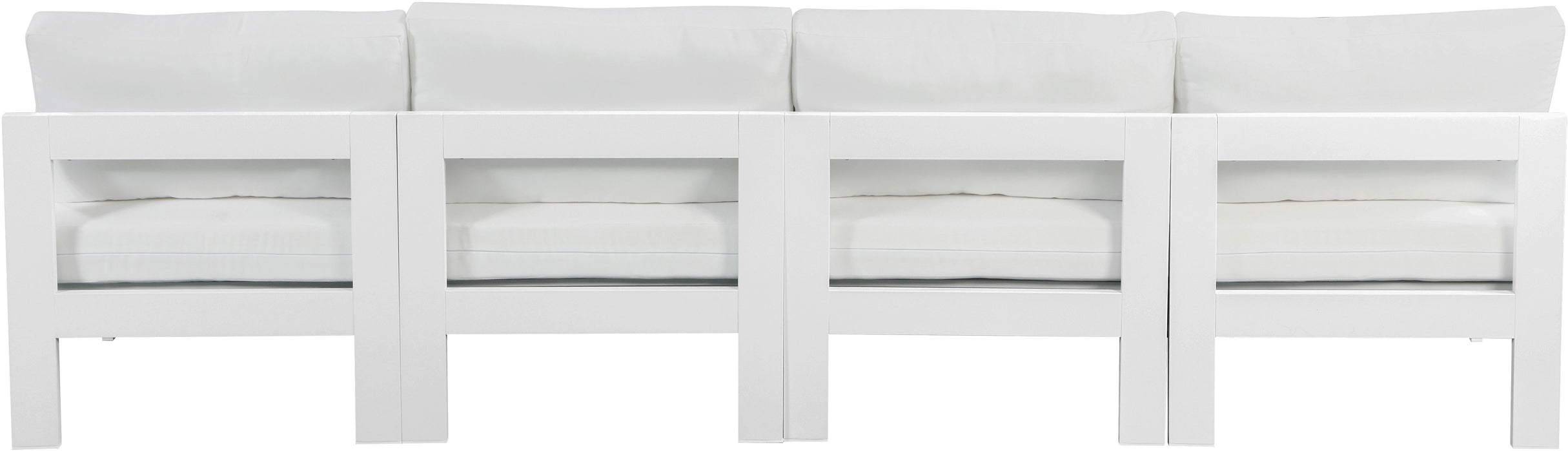 Nizuc - Outdoor Patio Modular Sofa 4 Seats - White