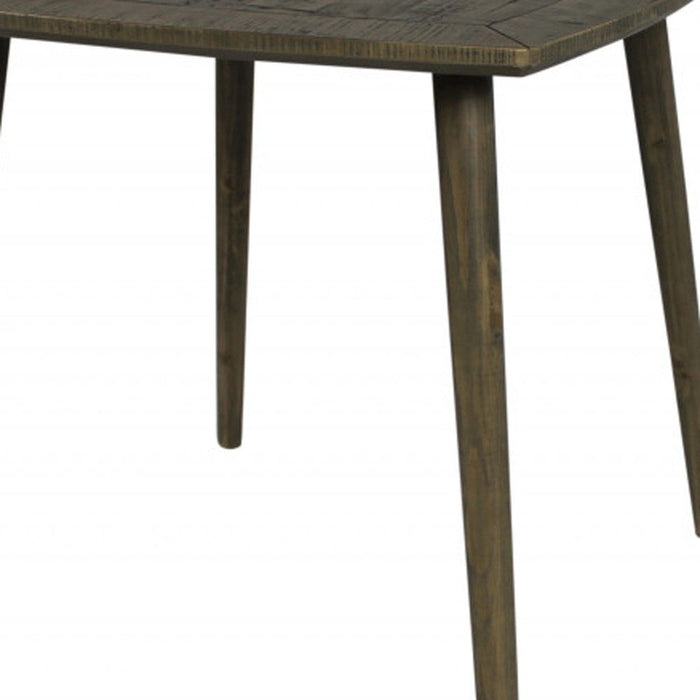 36" Square Solid Wood Dining Table - Brown
