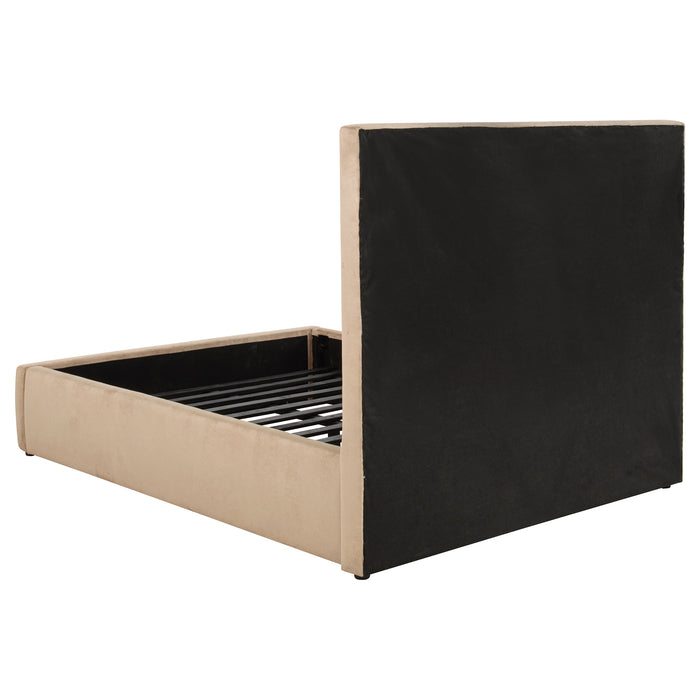Lawson 54-inch Upholstered Full Platform Bed Light Saddle