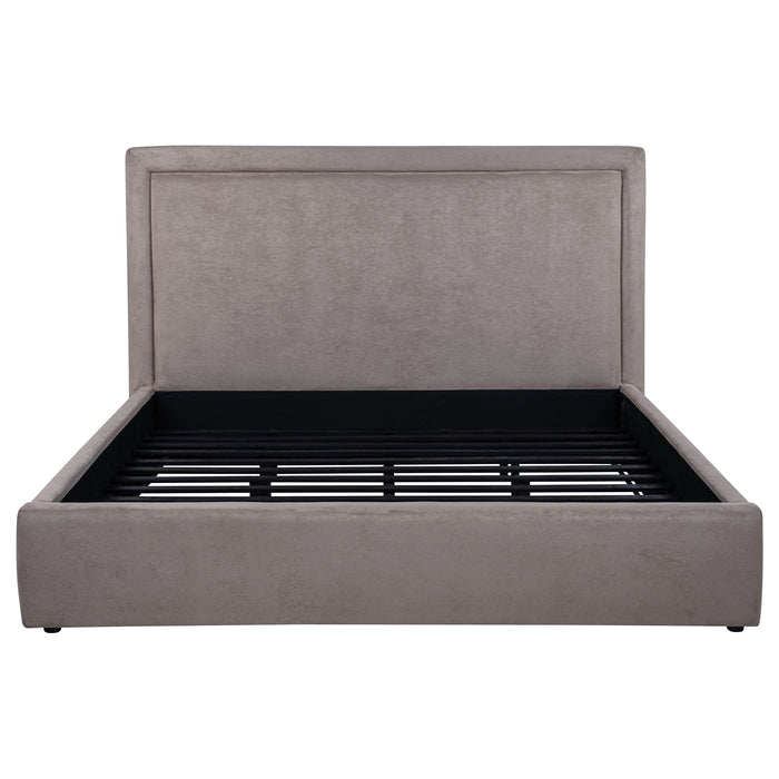 Lawson 54-inch Upholstered Eastern King Platform Bed Mushroom