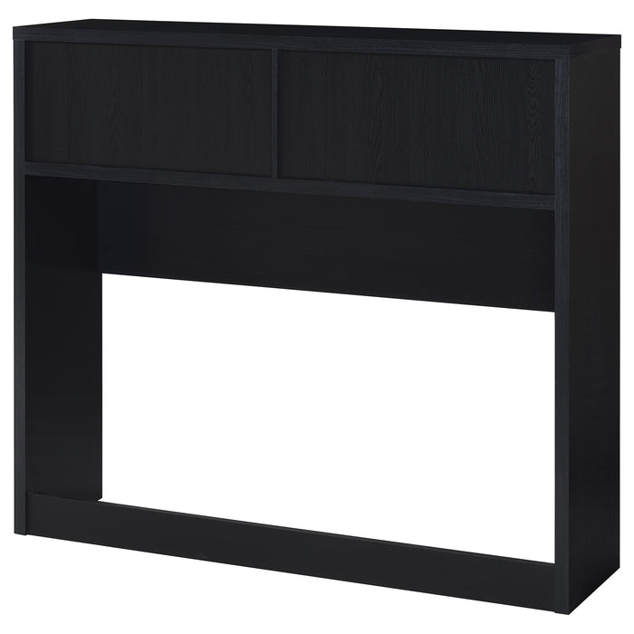 CoasterEveryday Westpark 3-piece full bedroom set with black bookcase headboard, dresser, and nightstand