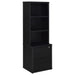CoasterEveryday Westpark 3-piece full bedroom set with black bookcase headboard and matching furniture