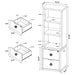 CoasterEveryday Westpark 3-piece full bedroom set with black bookcase headboard