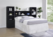 CoasterEveryday Westpark 3-piece queen bedroom set with black bookcase headboard