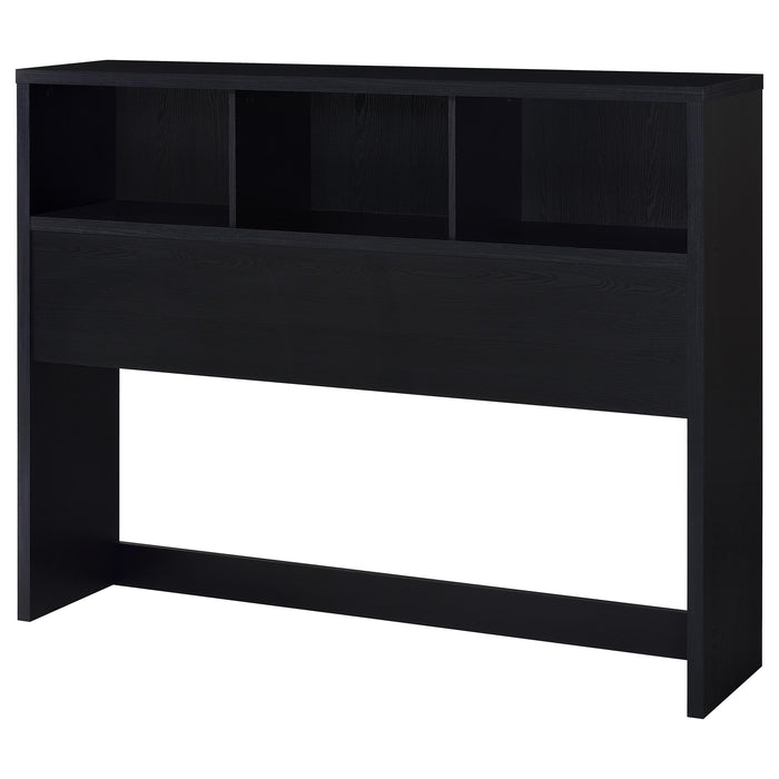 CoasterEveryday Westpark 3-piece queen bedroom set with black bookcase headboard and matching furniture