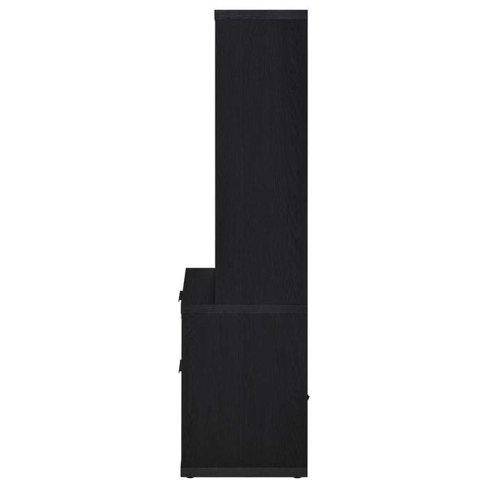 Westpark 3-piece Twin Bedroom Set Bookcase Headboard Black