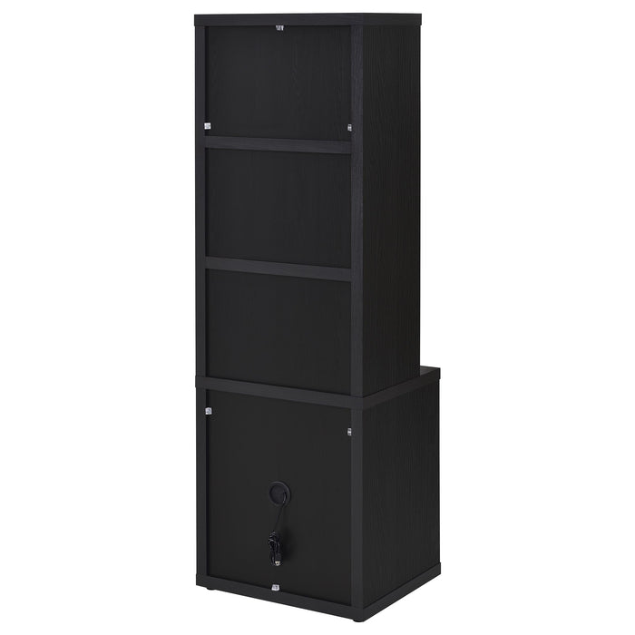 Westpark 3-piece Twin Bedroom Set Bookcase Headboard Black