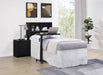 CoasterEveryday Westpark 49-inch twin bookcase headboard in black with open storage shelves