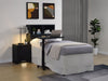 CoasterEveryday Westpark 49-inch twin bookcase headboard in black with open storage shelves