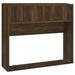 Westpark 49-inch dark pine full bookcase headboard by CoasterEveryday, showcasing a sturdy wooden furniture piece with built-in shelves.