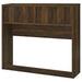 Dark pine Westpark 49-inch full bookcase headboard by CoasterEveryday, showcasing its sturdy wood construction and integrated shelving.