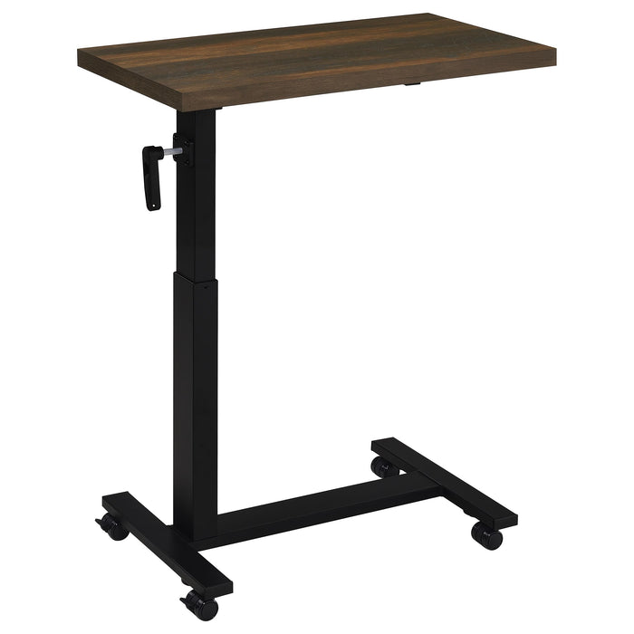 Westpark Height Adjustable Mobile Bedroom C-Table Dark Pine