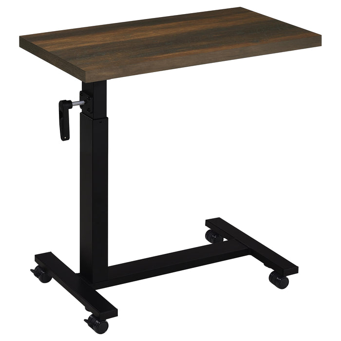 Westpark Height Adjustable Mobile Bedroom C-Table Dark Pine