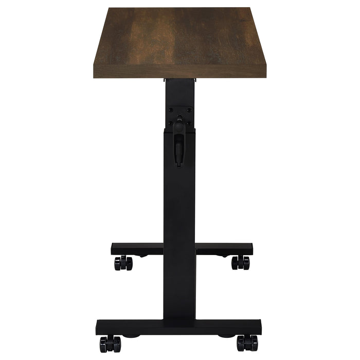 Westpark Height Adjustable Mobile Bedroom C-Table Dark Pine