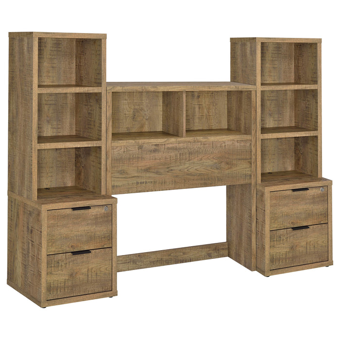Westpark 3-piece twin bedroom set with bookcase headboard in mango finish, featuring modern furniture design by CoasterEveryday.