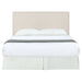 CoasterEveryday Pirro upholstered king panel headboard in sand fabric with vertical channel detailing