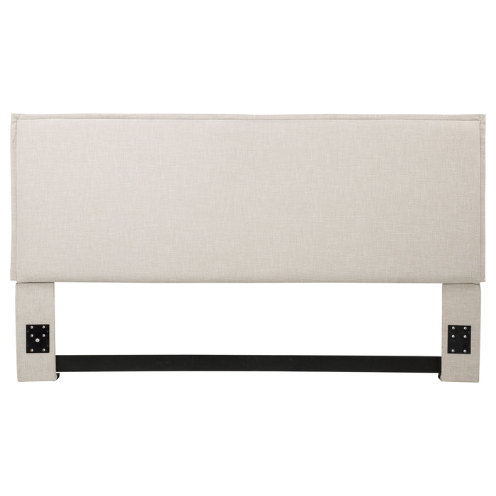 Izzy Upholstered King Panel Headboard Sand