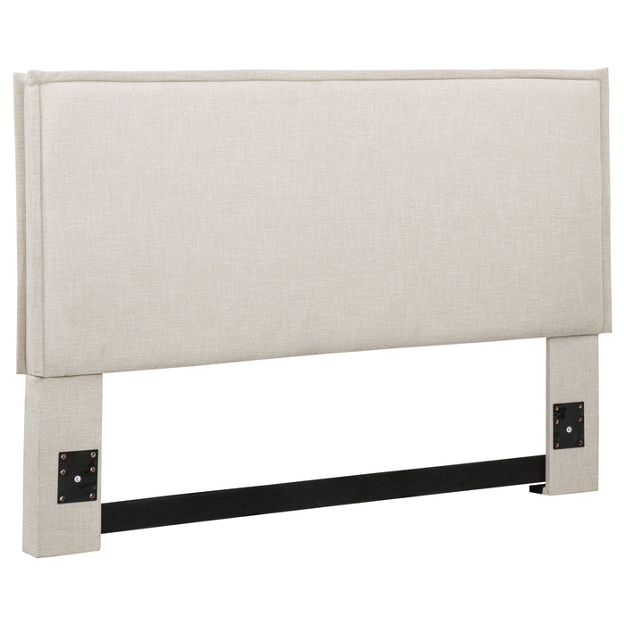 Izzy Upholstered Queen or Full Panel Headboard Sand
