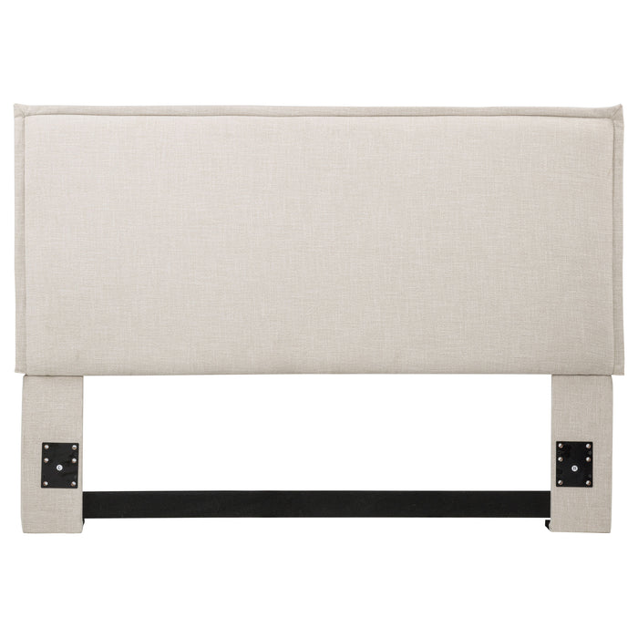 Izzy Upholstered Queen or Full Panel Headboard Sand