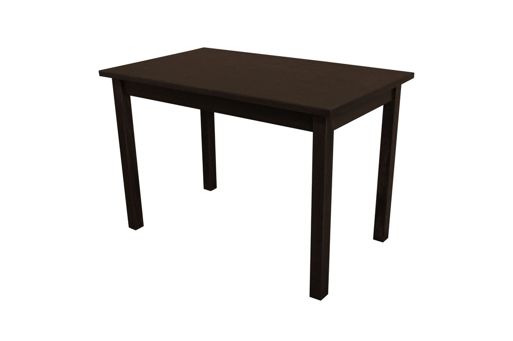 48" Solid Wood Dining Table - Dark Brown