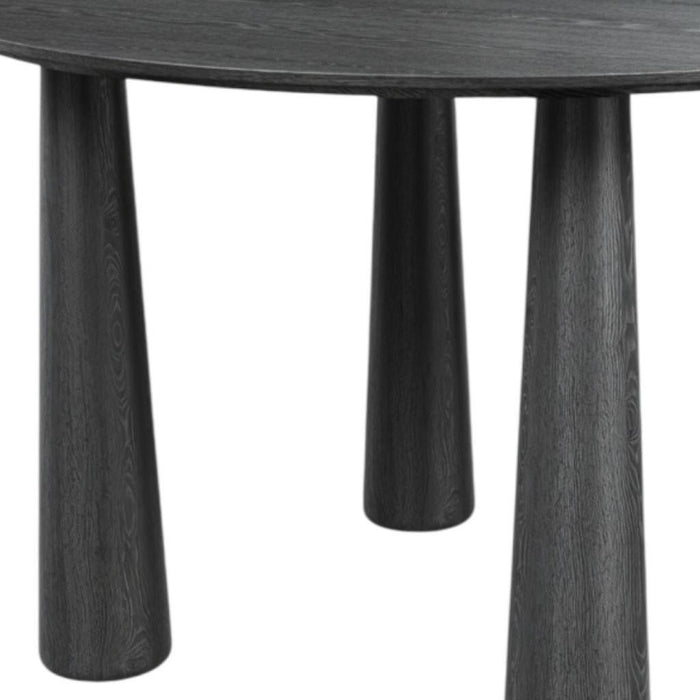 67" Solid Wood Oval Dining Table - Black