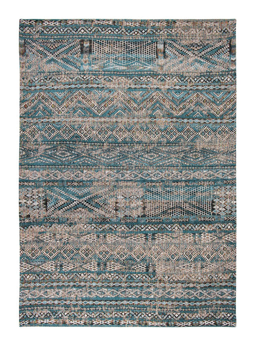 6' X 8' Oriental Kilim Washable Area Rug (548593) - Blue / Gray