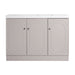 Contemporary Giga freestanding bathroom vanity with resin sink and soft-close cabinet doors, modern bathroom furniture.