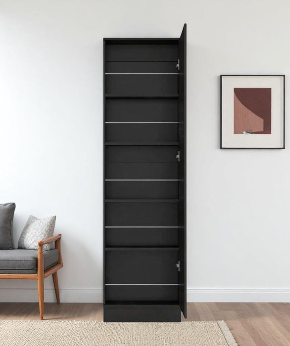 Ten Pair Shoe Rack - Black