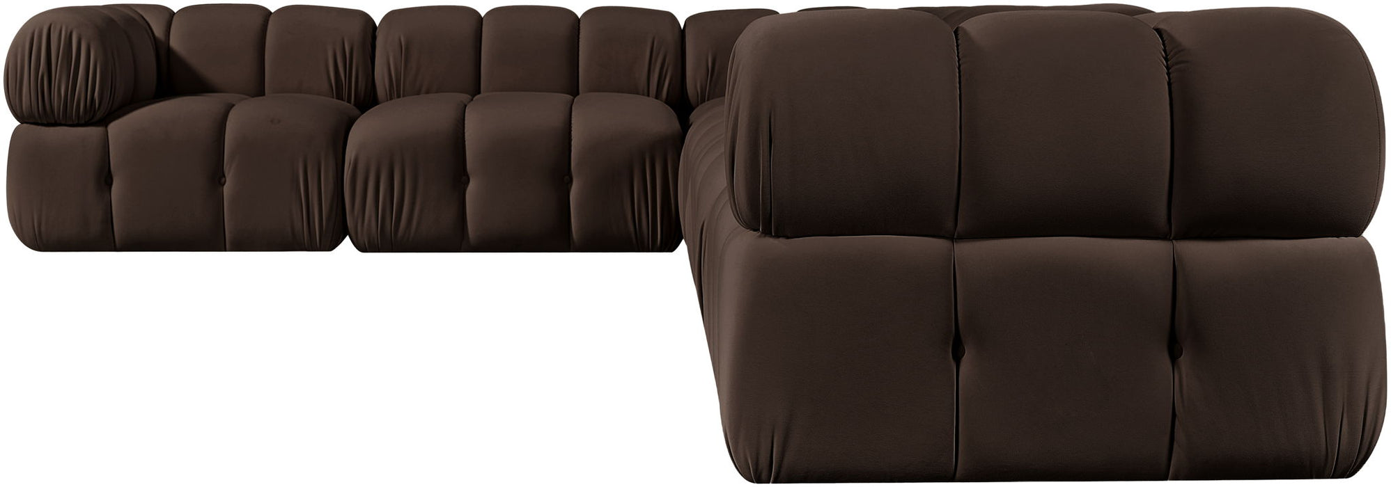 Orin - L-Shaped Velvet 6 Piece Modular Sectional