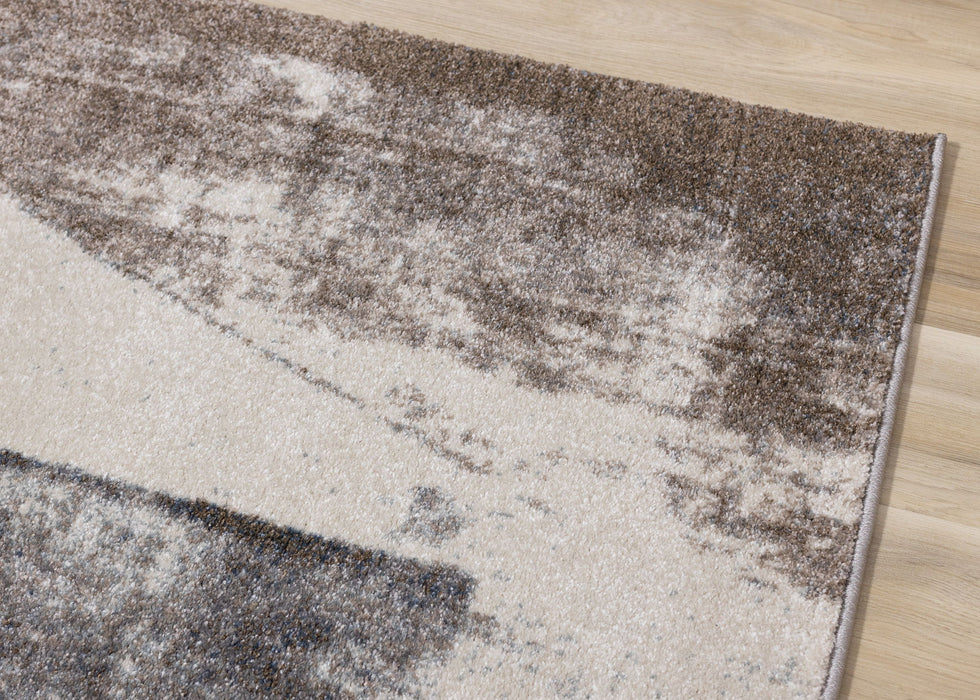 8' X 11' Geometric Area Rug (660169) - Cream / Brown / Black