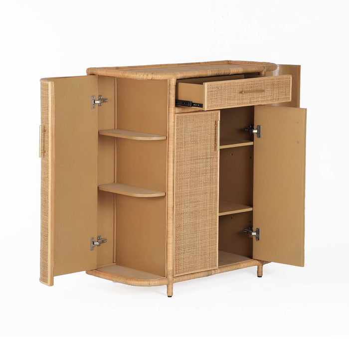 Tarot - Rattan Bar Cabinet - Natural