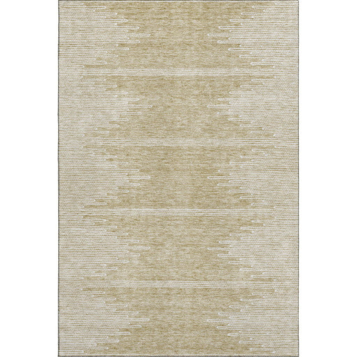 10' X 14' Abstract Washable Area Rug With UV Protection (653671) - Beige / Ivory