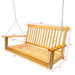 Giga outdoor patio swing with armrests, ideal for garden yard, backyard, or sunroom, featuring a comfortable seat and sturdy frame