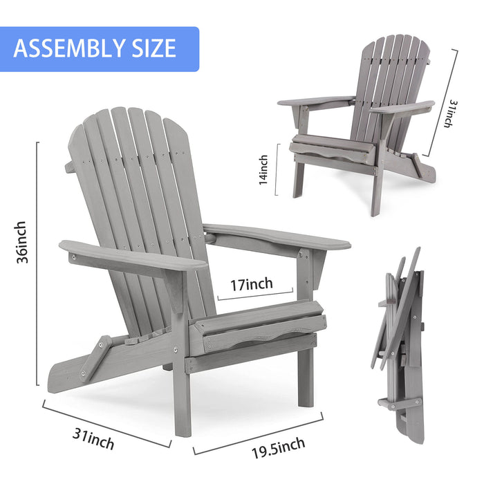 Set of two Giga outdoor cedar wood lounge patio chairs featuring folding Adirondack design for garden relaxation.