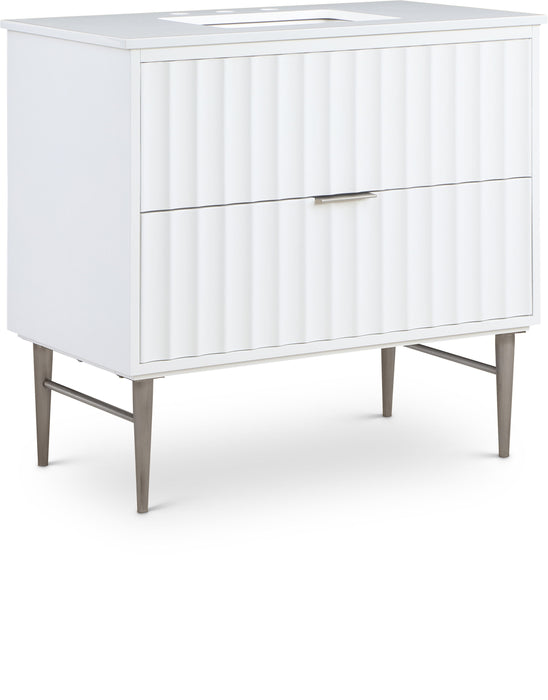 Modernist - Bathroom Vanity With Chrome Legs