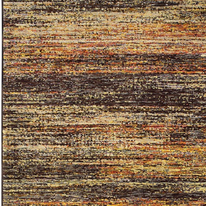 5' x 8' Abstract Area Rug - Gold And Slate